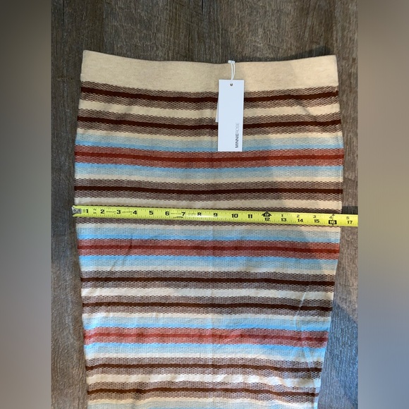 Minnie Rose Cotton Cashmere Striped Midi Skirt (skirt only) (read description) - Picture 16 of 16